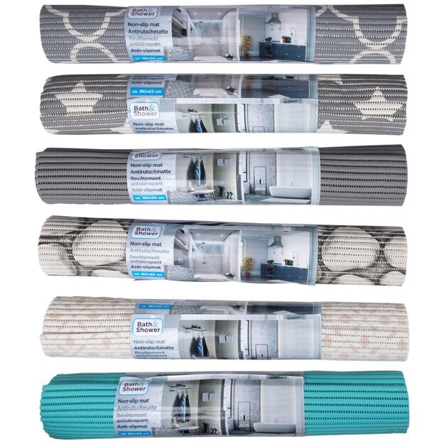 LIFETIME neslystantis vonios kilimėlis, 65 × 180 cm, įvairių spalvų, 871125217678