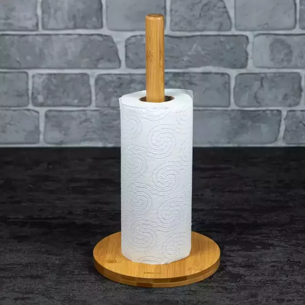 KINGHoff bambukinis popierinių rankšluosčių laikiklis KH-1688 2