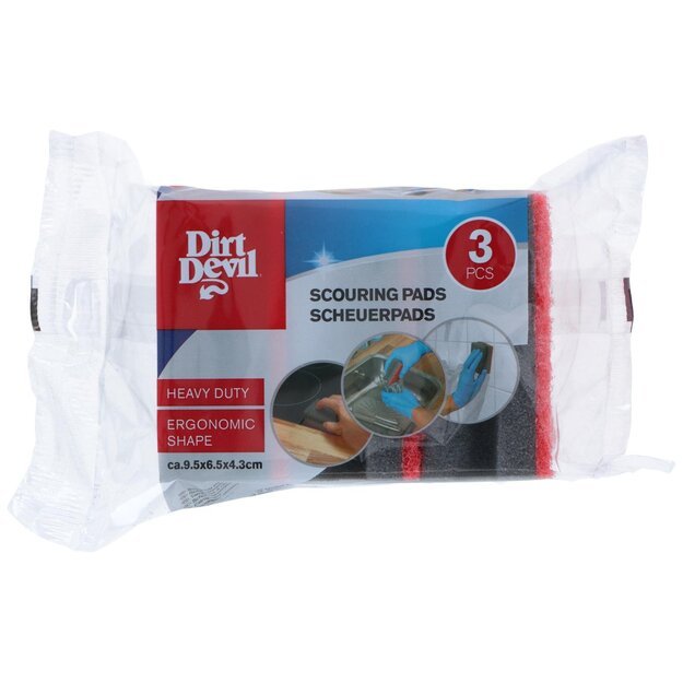 Dirt Devil valymo kempinės su ergonomišku sukibimu, 3 vnt., 95 × 65 × 43 mm 871125247761 1