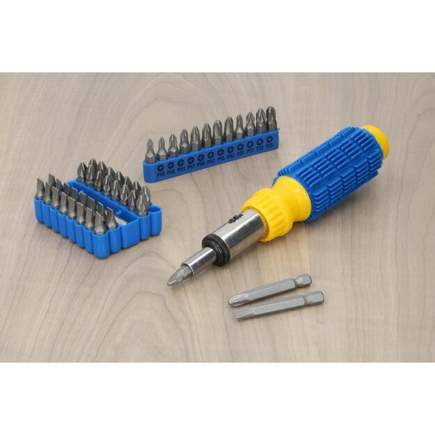 KINZO terkšlinis atsuktuvas su antgalių ir galvučių rinkiniu, 99 vnt., 871125217782 12