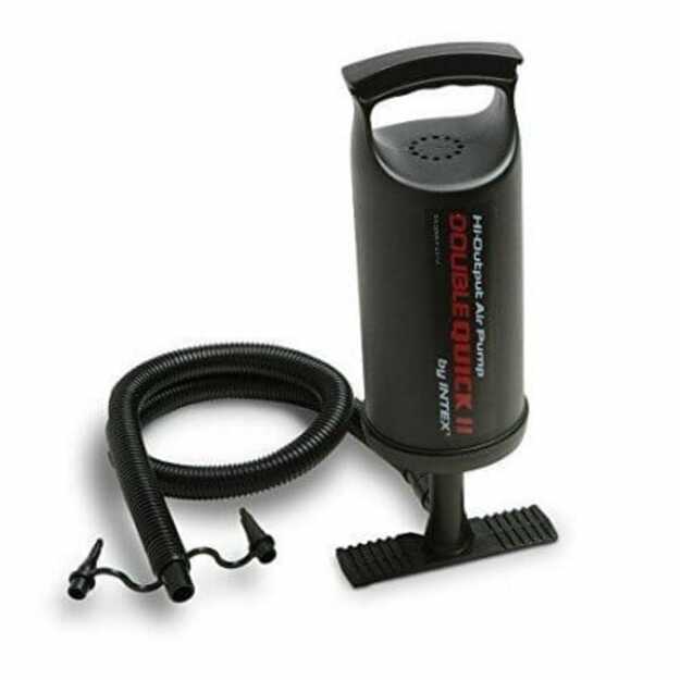 Rankinė pompa su 3 antgaliais 36cm juoda 1