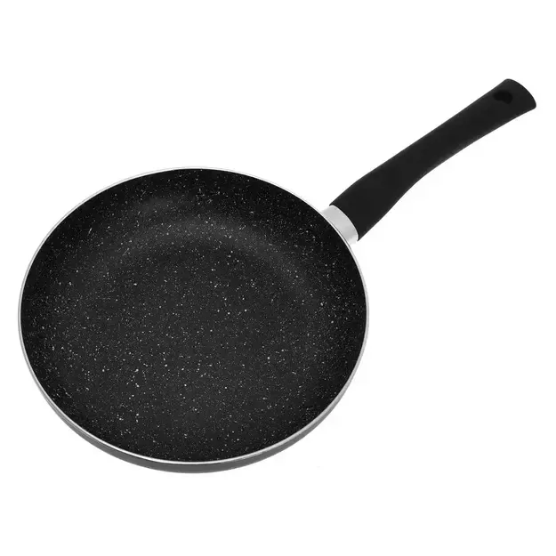 Aliumininė keptuvė su marmurine danga ir dangčiu, Ø24 cm, juoda KH-3957 2