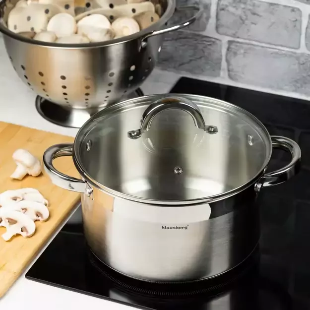 Klausberg nerūdijančio plieno puodas, 4,6 l, Ø22 cm KB-7125 1