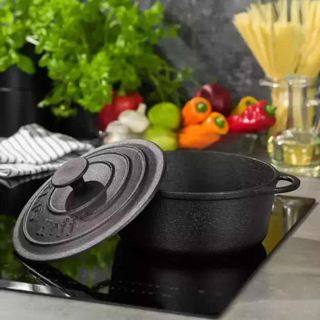 KINGHoff ketaus puodas su rankenomis, juodas, 2,4 l, Ø21 cm, KH-2253 1