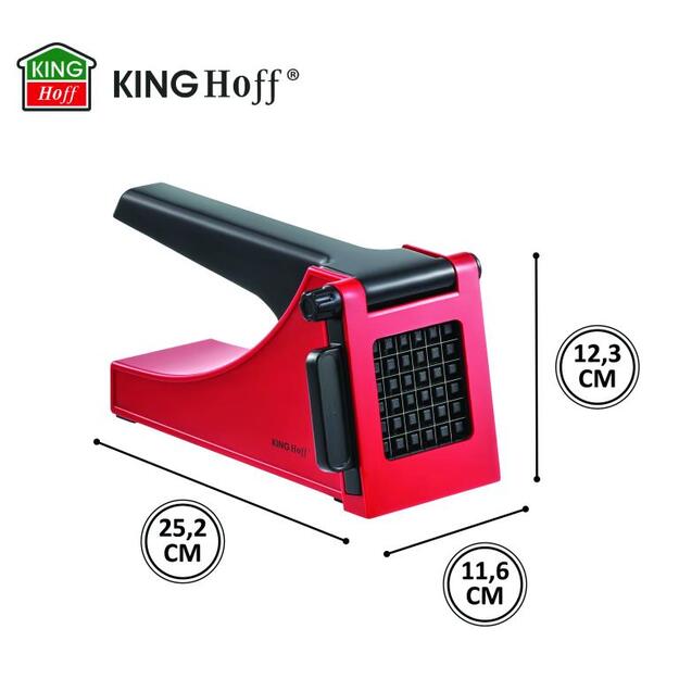 Kinghoff bulvių ir daržovių pjaustyklė, raudona KH-1912 1
