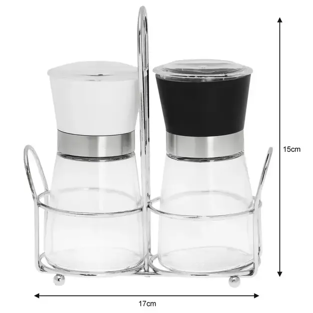 Klausberg druskos ir pipirų malūnėlių rinkinys 160 ml KB-7433